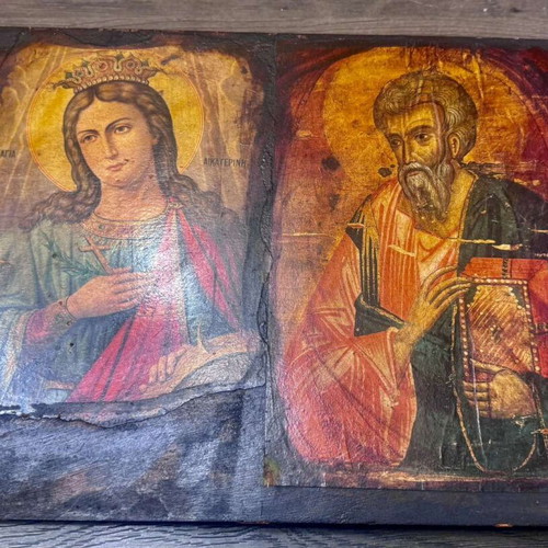 Wooden icons used
