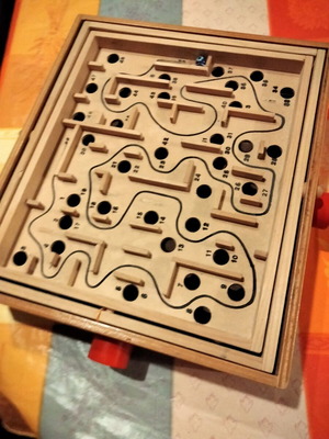 Wooden Labyrinth Skill Game used, classic board game