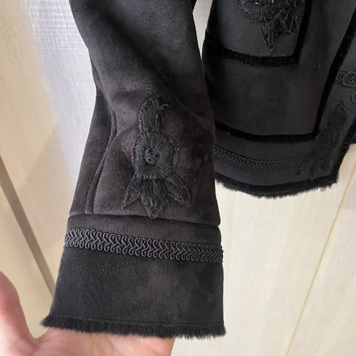 Zara short coat like new, black, size small