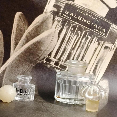Le Dix vintage συλλεκτικά μίνι αρώματα από Balenciaga μεταχειρισμένα