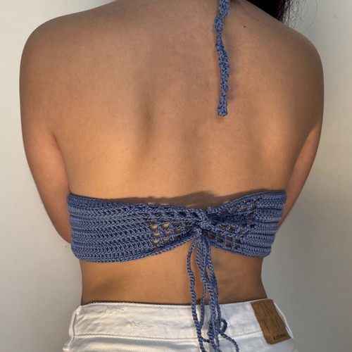 Handmade crochet top new, lovingly knitted