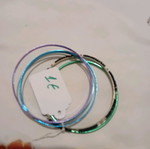 Bracelets set many thin multicolored like new