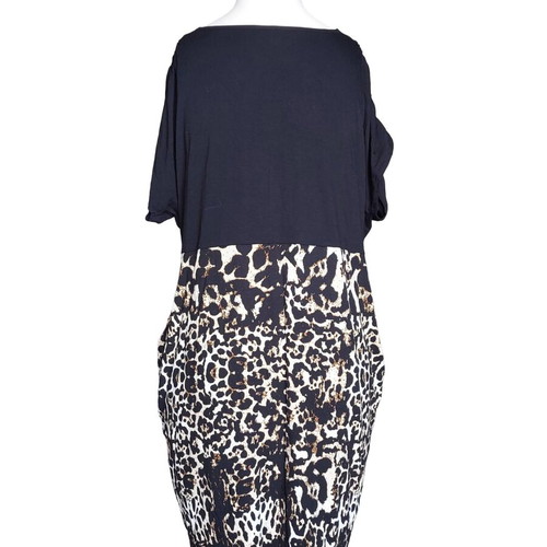 Leopard plus size viscose dress 2XL-3XL like new