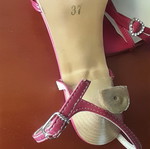 Sandals used, size 37, magenta color