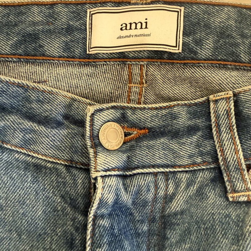 Ami men's jeans straight line used, size S, blue