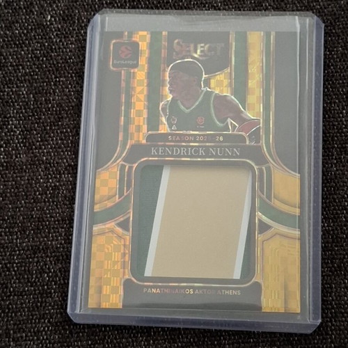 Kendrick Nunn 2025-26 Panini Select EuroLeague Jumbo Swatches Gold Prizm