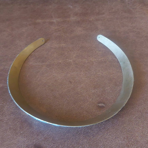 Silver choker handmade vintage used with glitter