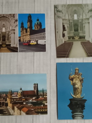 Postcards from Munich Germany new, set of 4
