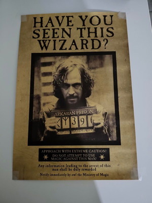 Αφίσα Harry Potter Sirius Black Azkaban σαν καινούργια, διακοσμητική