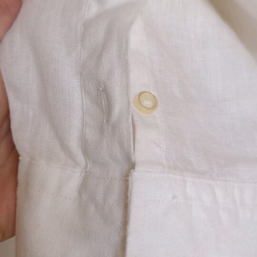 Reporter men's linen shirt white like new, size L