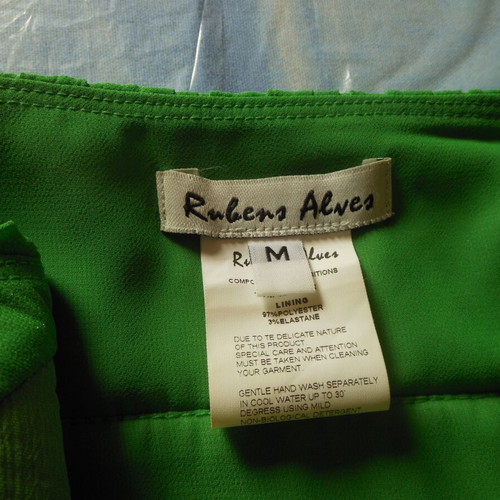 Green Pleated Cocktail Dress Rubens Alves