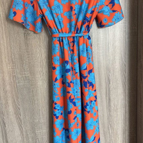 Summer dress orange one size new