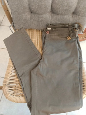 Vero Moda khaki chino pants, small size, office style