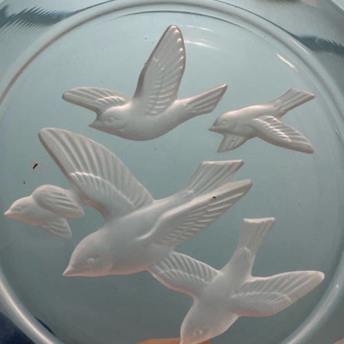 Crystal ashtray like new, 20x6 cm, 1800 grams