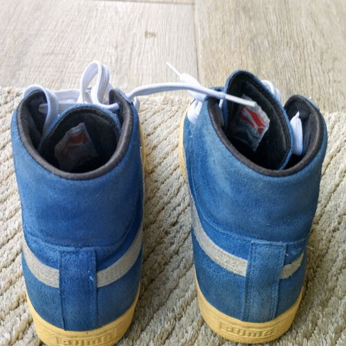 Puma Suede Unisex Ankle Boots like new, size 39.5, blue