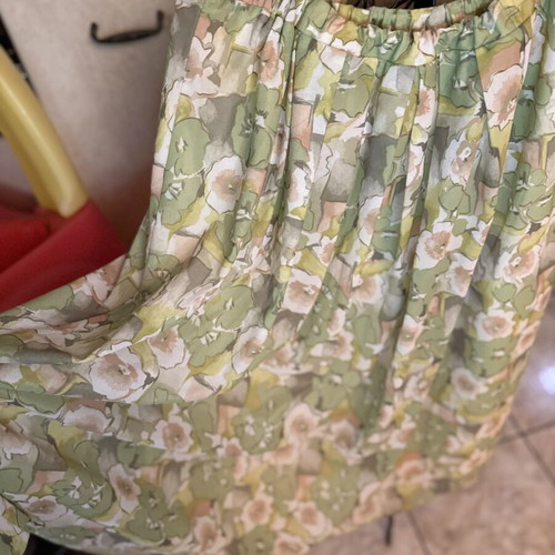 Floral blouse and skirt set, vintage romantic style