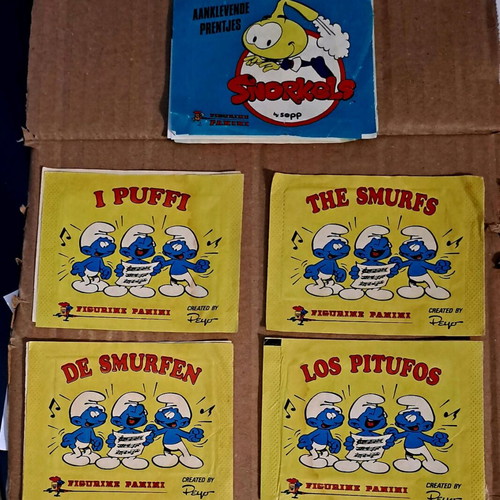 Panini packs 1983-1995 like new, 10 pieces with stickers and empty packs