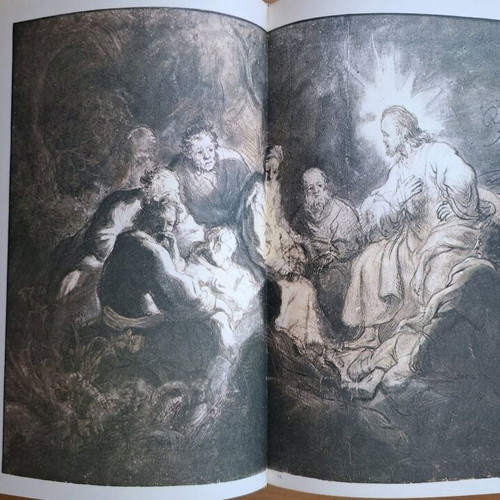 Hardcover book I Vangeli illustrati da Rembrandt like new, Italian