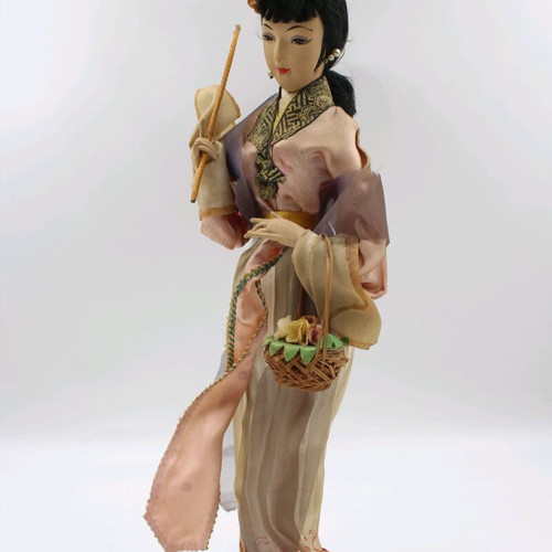 Geisha doll handmade 35 cm used