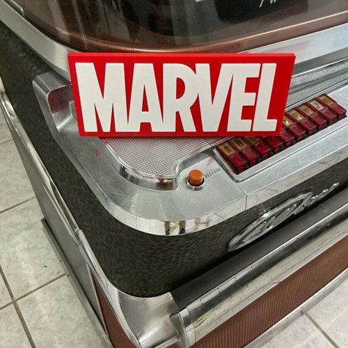 Marvel logo decorative item new, PLA material