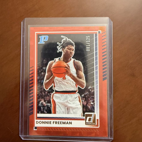 Donnie Freeman /125 Donruss basketball card 2025-2026