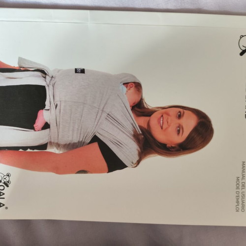 Baby wrap carrier like new with fabric storage pouch