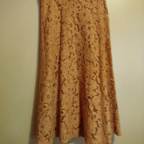 Zara skirt new, pink lace, medium size