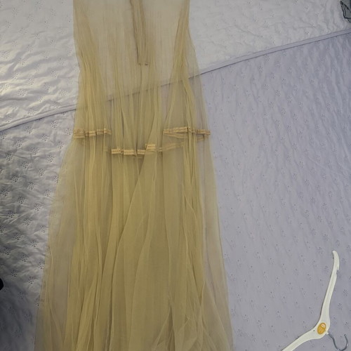 Maxi skirt transparent beige, size M 38 10