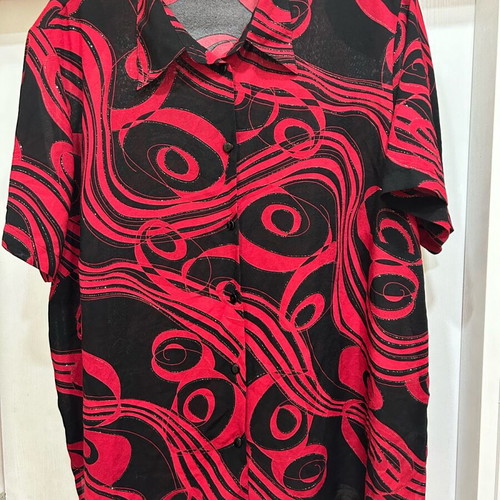 Maxi German blouse like new with woven lame