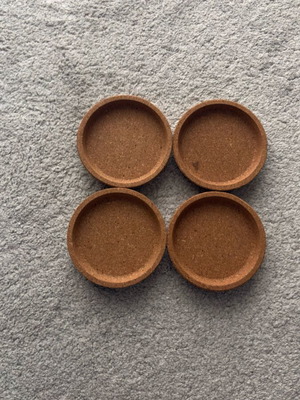 Cork coasters pack of 4 new