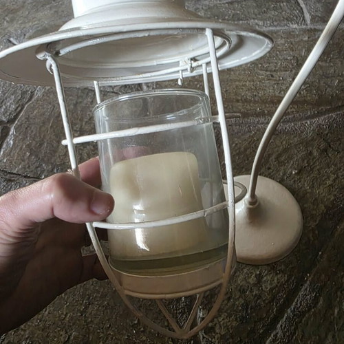 Decorative candle lantern like new, height 49.5 cm