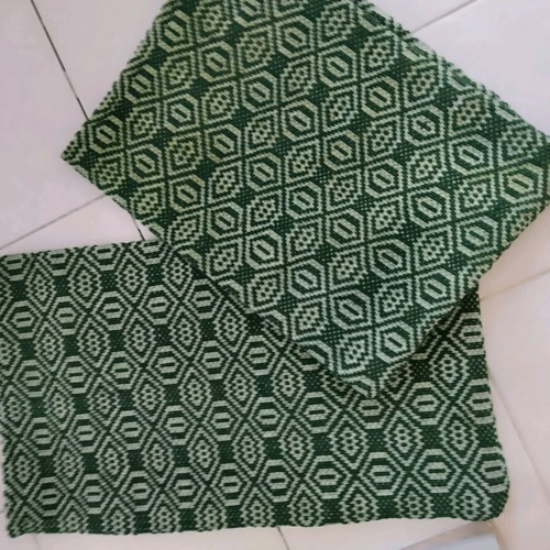 Woven traditional wool pillows like new, cypress color