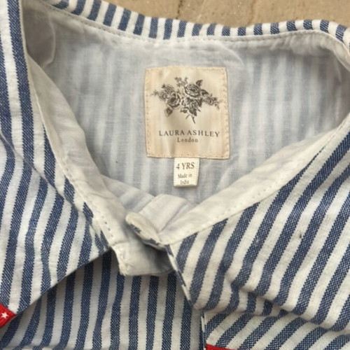 Laura Ashley striped nautical dress for girls, size 4 years