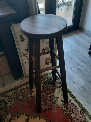 Solid wood stool like new