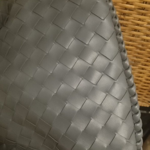 Paris Bag Shoulder grey like new, vegan PVC