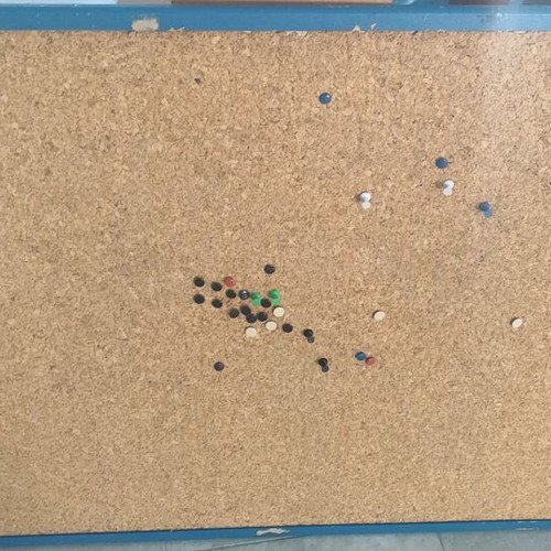 Cork board used 79 x 59 cm