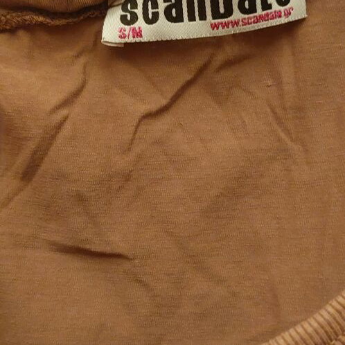 Women's blouse 100% cotton like new, brown, sizes S and M