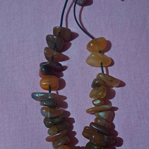 Worry beads with 21 semiprecious irregular stones like new