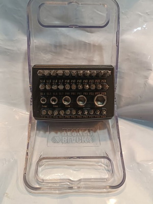 Black&Decker Bits and Sockets Set 38 pcs in Case with Drawer and Gift Adapter New