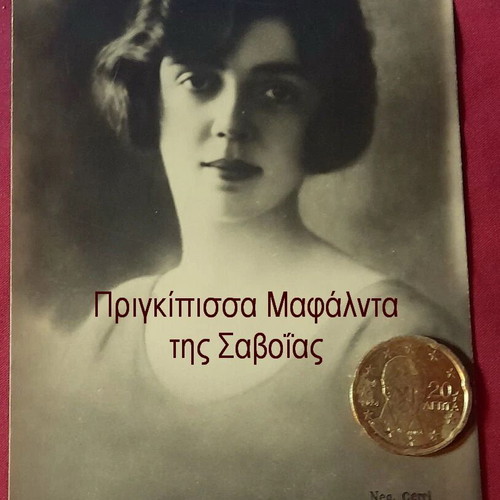 Princess Mafalda of Savoy vintage postcard photo