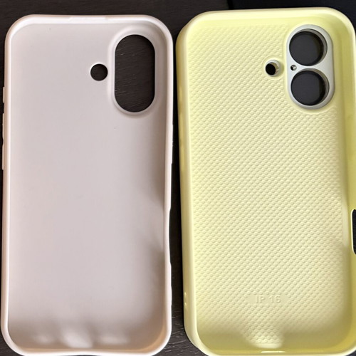 iPhone 16 cases new, set of 4 with matte and glass feel