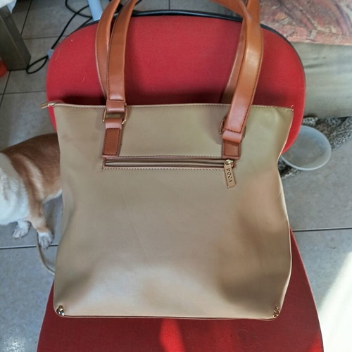Doca shoulder bag beige, 30 cm height, like new
