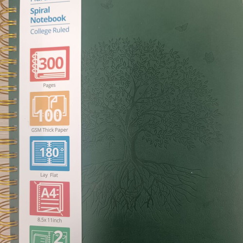 Notebook N 9 new, hardcover leatherette, A4, 300 pages