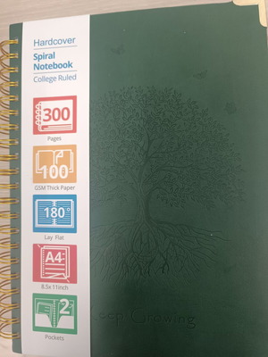 Notebook N 9 new, hardcover leatherette, A4, 300 pages
