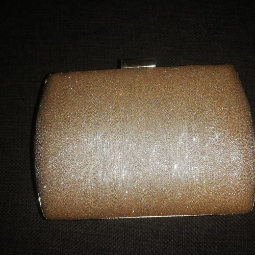 Gold clutch bag without chain