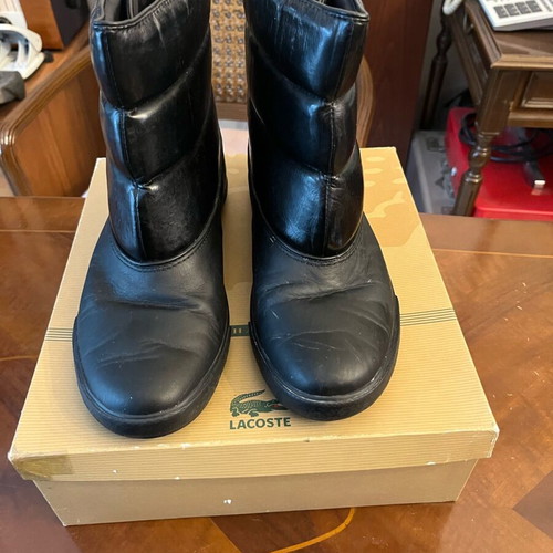 Lacoste boots size 38 black like new