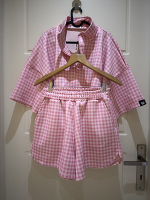 Wanderlust set, white and pink
