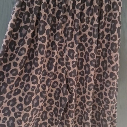 Karavan animal print pants with elastic waist