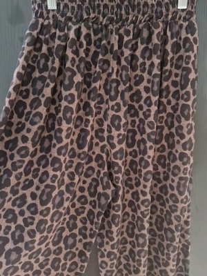 Karavan animal print pants with elastic waist