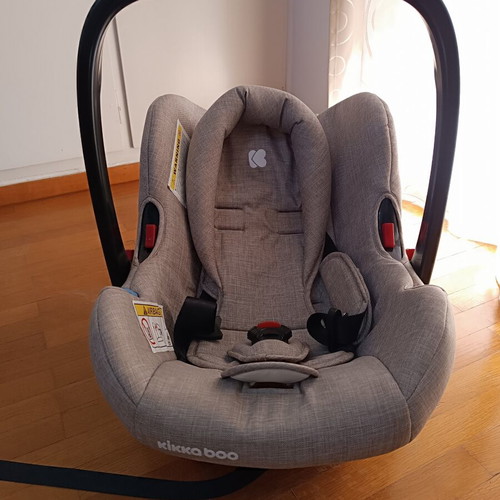 Kikkaboo 3-in-1 baby stroller used with car seat and port bebe